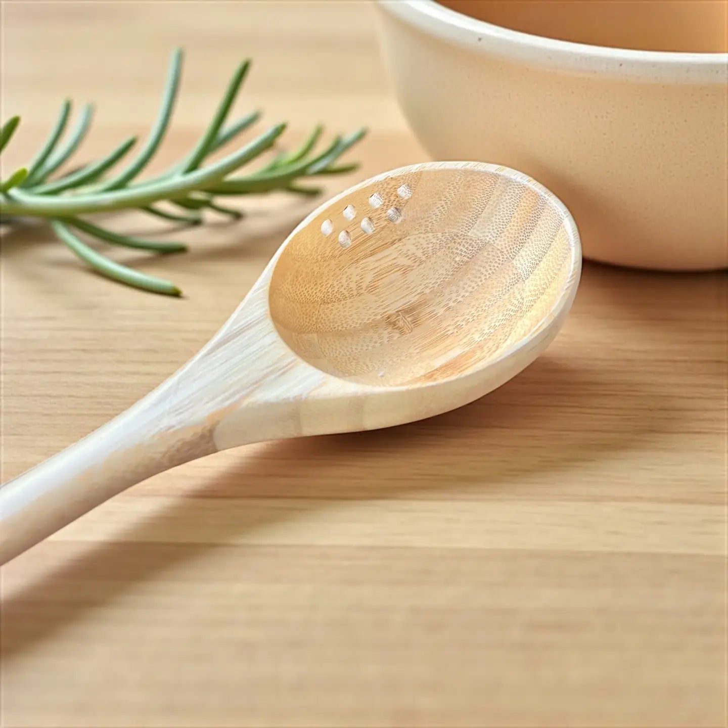Bamboo Switch: Bamboo Ladle Straining Spoon
