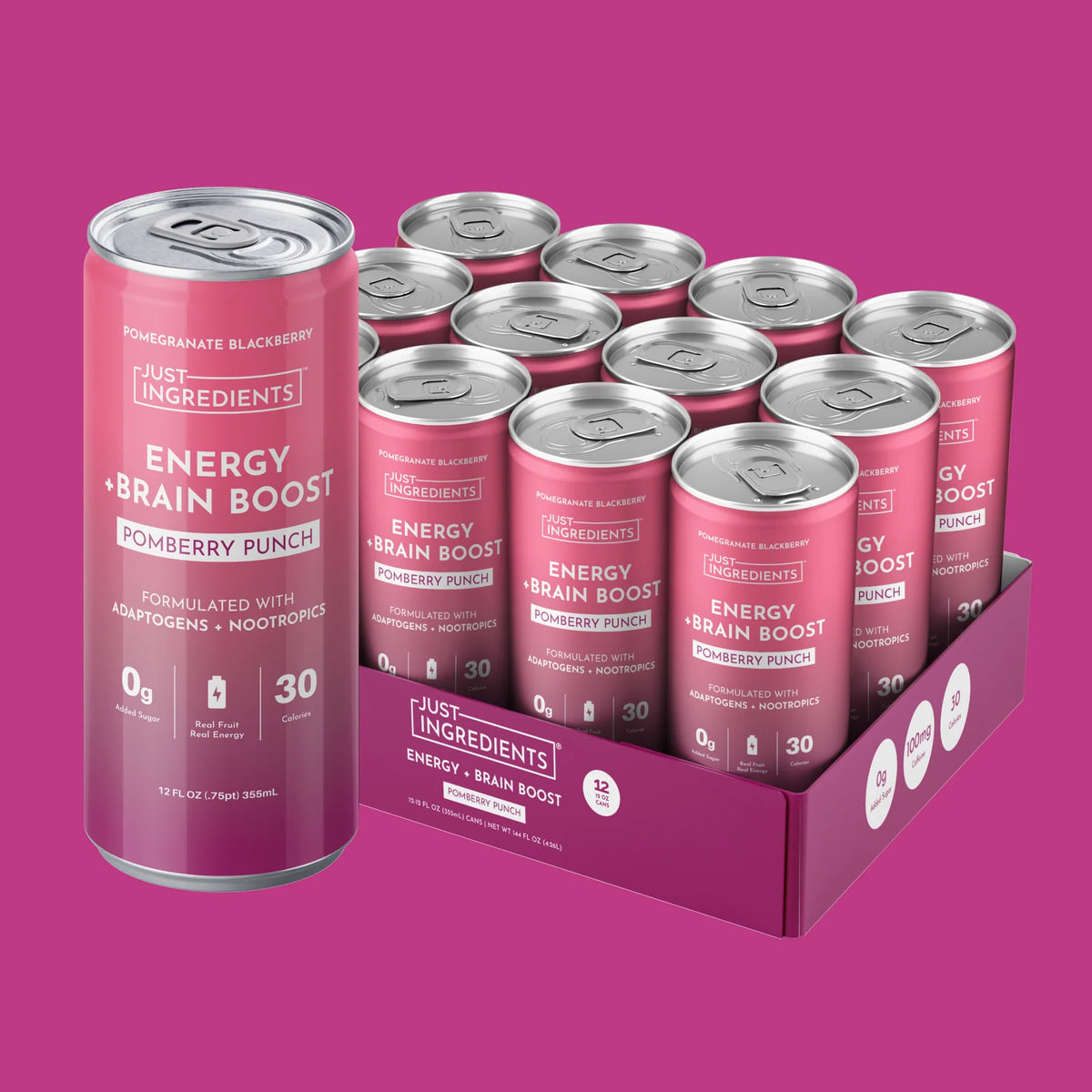 Just Ingredients: 12 pack Energy